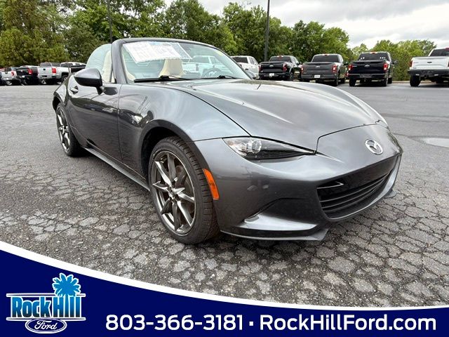 Meteor Gray Mica 2016 Mazda MX-5 Miata Grand Touring Convertible Convertible Rear-Wheel Drive 6-Speed Automatic