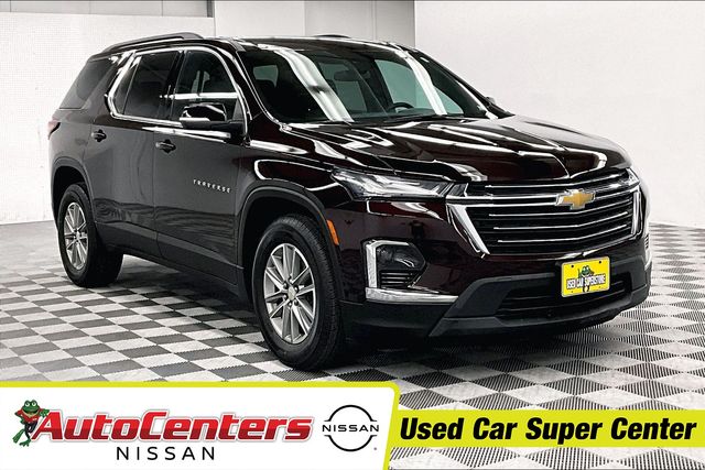 Black Cherry Metallic 2023 Chevrolet Traverse LT Cloth AWD SUV / Crossover Four-Wheel Drive 9-Speed Automatic