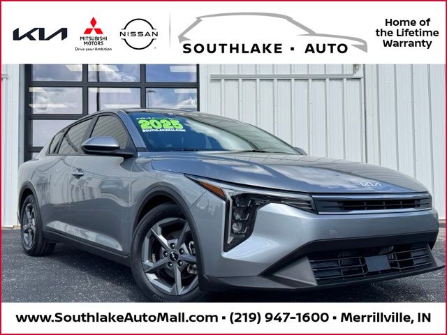 Steel Gray 2025 Kia K4 LXS FWD Sedan Front-Wheel Drive Continuously Variable Transmission