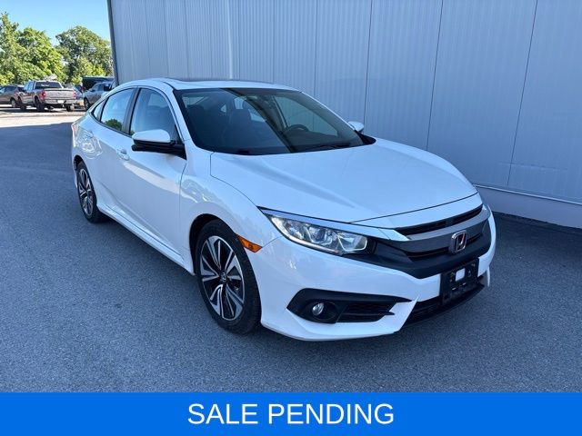White Orchid Pearl 2017 Honda Civic Sedan Front-Wheel Drive Continuously Variable Transmission