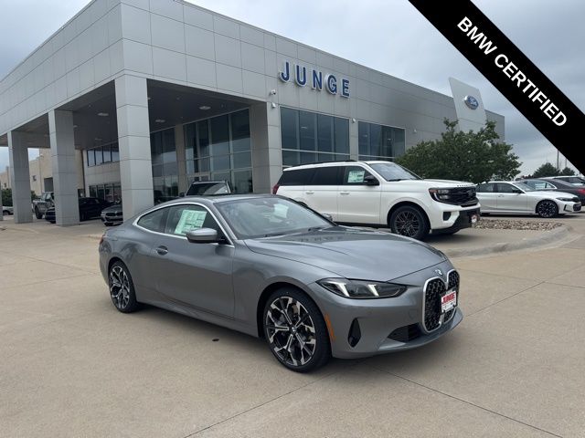 Gray (Skyscraper Grey Metallic) 2026 BMW 4 Series Coupe All-Wheel Drive 8-Speed Automatic
