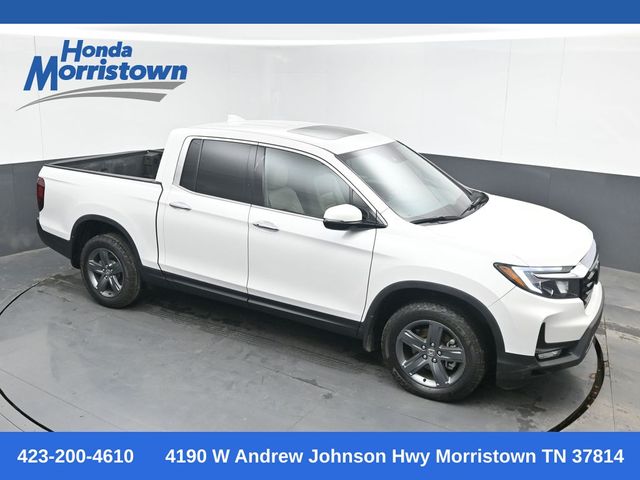 Platinum White Pearl 2023 Honda Ridgeline RTL-E AWD Pickup Truck All-Wheel Drive 9-Speed Automatic