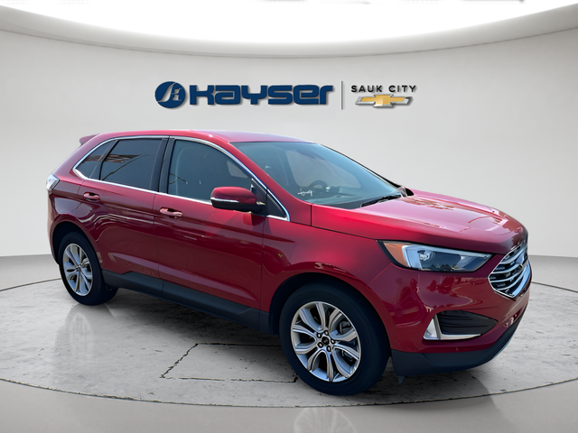 Rapid Red Metallic Tinted Clearcoat 2024 Ford Edge SUV / Crossover All-Wheel Drive 8-Speed Automatic