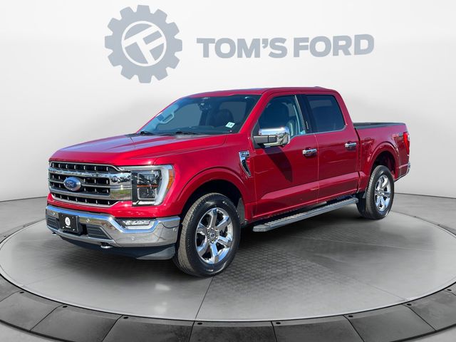 Red Metallic 2021 Ford F-150 Lariat SuperCrew 4WD Pickup Truck Four-Wheel Drive Automatic