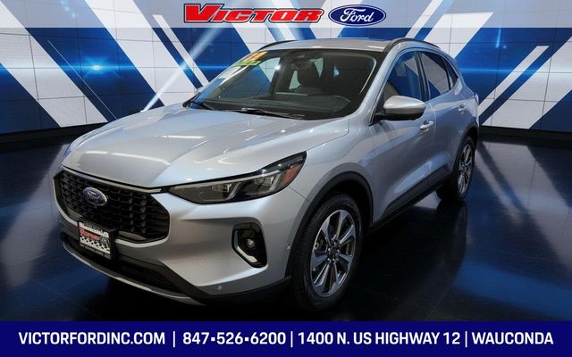 Iconic Silver Metallic 2023 Ford Escape Hybrid Platinum AWD SUV / Crossover All-Wheel Drive Continuously Variable Transmission