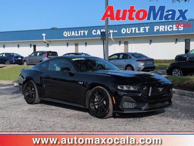 Shadow Black 2025 Ford Mustang Coupe Rear-Wheel Drive Automatic