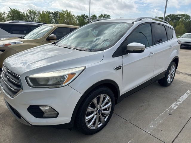 White Platinum Clearcoat Metallic 2017 Ford Escape Titanium AWD SUV / Crossover All-Wheel Drive 6-Speed Automatic