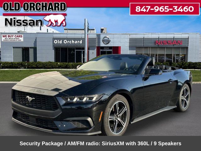 Shadow Black 2024 Ford Mustang Convertible Rear-Wheel Drive Automatic