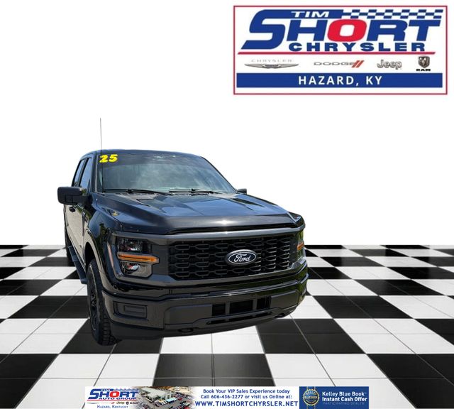 Black Metallic 2025 Ford F-150 STX SuperCrew 4WD Pickup Truck Four-Wheel Drive Automatic