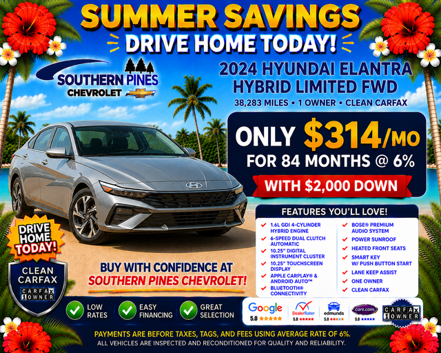 Used 2024 Hyundai Elantra Hybrid Sedan