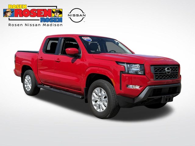 Red Alert 2022 Nissan Frontier SV Crew Cab 4WD Pickup Truck Four-Wheel Drive 9-Speed Automatic