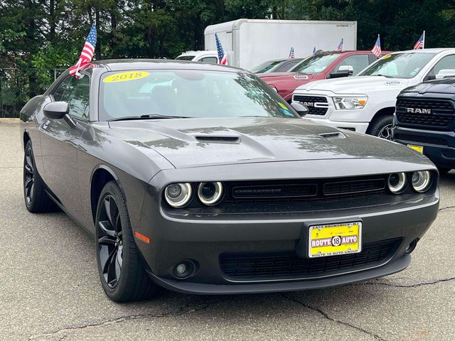 Gray (Granite Crystal Metallic Clearcoat) 2018 Dodge Challenger Coupe Rear-Wheel Drive 8-Speed Automatic