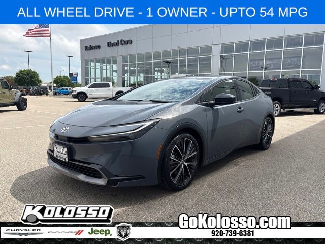 Gray 2024 Toyota Prius Hatchback All-Wheel Drive Continuously Variable Transmission