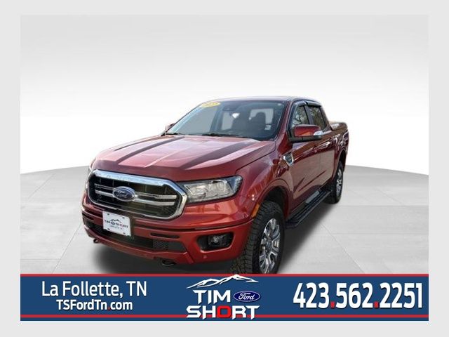 Chili Pepper Red 2022 Ford Ranger Lariat SuperCrew 4WD Pickup Truck Four-Wheel Drive Automatic