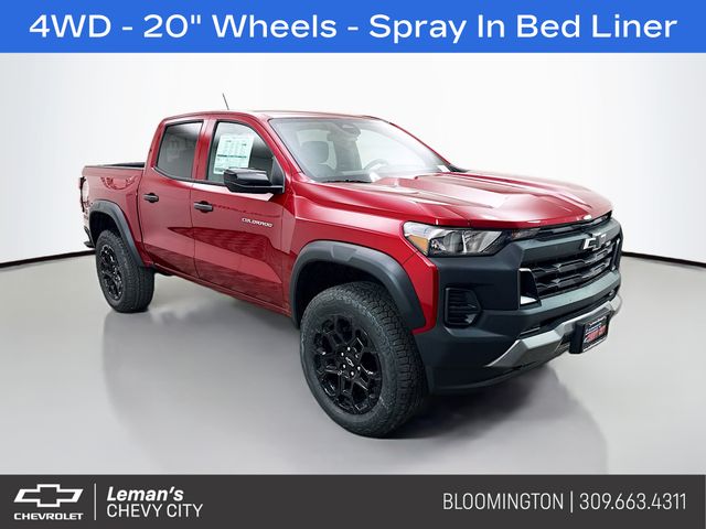 Radiant Red Tintcoat 2026 Chevrolet Colorado Trail Boss Crew Cab 4WD Pickup Truck Four-Wheel Drive 8-Speed Automatic