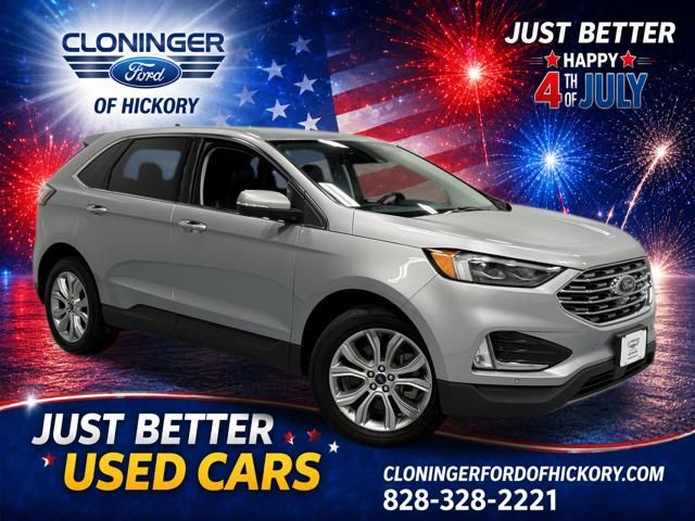 Iconic Silver Metallic 2022 Ford Edge SUV / Crossover All-Wheel Drive 8-Speed Automatic