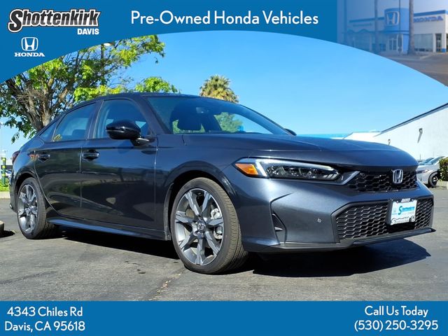 Meteorite Gray Metallic 2026 Honda Civic Hybrid Sport Touring Sedan FWD Sedan Front-Wheel Drive Continuously Variable Transmission