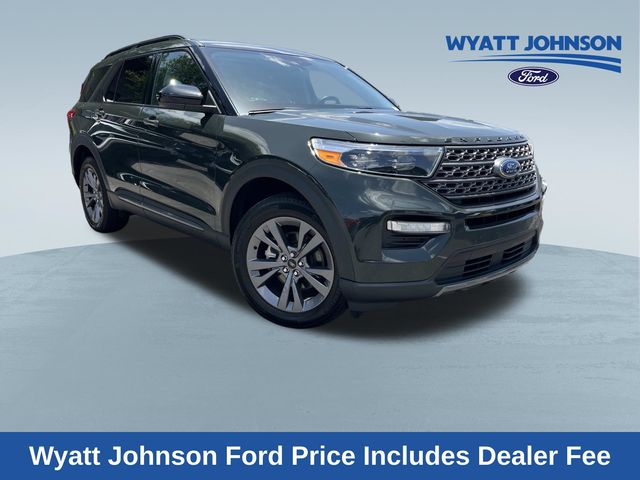 Green Metallic 2023 Ford Explorer SUV / Crossover All-Wheel Drive Automatic