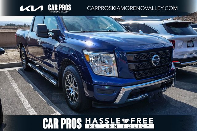 Deep Blue Pearl Metallic 2020 Nissan Titan Pickup Truck 4X2 9-Speed Automatic