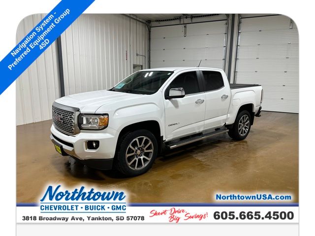 Summit White 2020 GMC Canyon Denali Crew Cab 4WD Pickup Truck Four-Wheel Drive 8-Speed Automatic