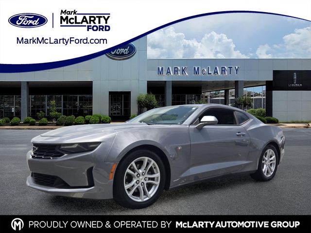 Gray (Satin Steel Metallic) 2021 Chevrolet Camaro Coupe Rear-Wheel Drive 6-Speed Manual