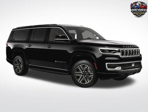 Diamond Black Crystal Pearlcoat 2025 Jeep Wagoneer L SUV / Crossover Four-Wheel Drive 8-Speed Automatic