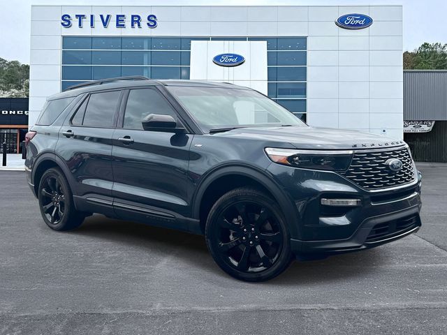 Stone Blue Metallic 2023 Ford Explorer SUV / Crossover Rear-Wheel Drive Automatic