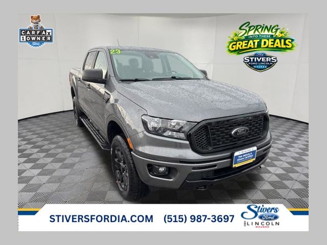 Carbonized Gray Metallic 2023 Ford Ranger XLT SuperCrew 4WD Pickup Truck Four-Wheel Drive Automatic