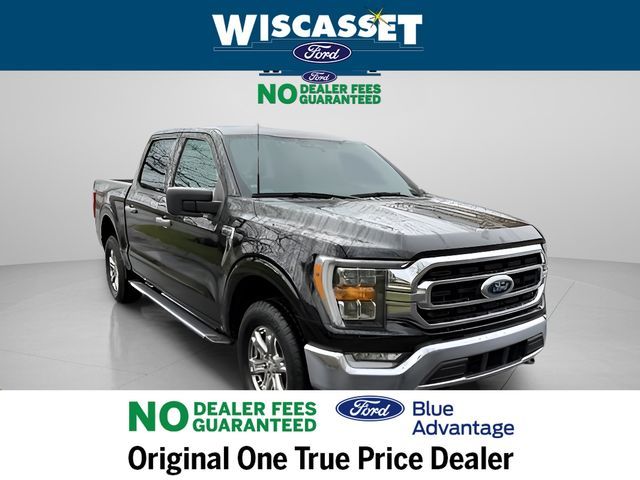 Agate Black Metallic 2022 Ford F-150 XLT SuperCrew 4WD Pickup Truck Four-Wheel Drive Automatic