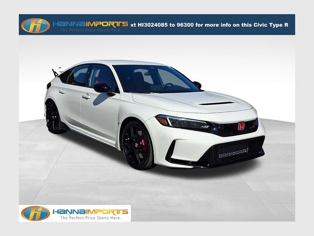 Championship White 2024 Honda Civic Type R FWD Hatchback Front-Wheel Drive 6-Speed Manual