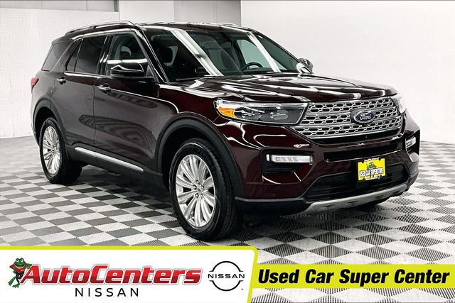 Jewel Red Metallic Tinted Clearcoat 2023 Ford Explorer Hybrid SUV / Crossover All-Wheel Drive 10-Speed Automatic
