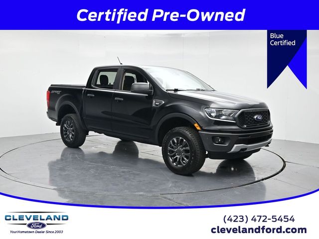 Shadow Black 2023 Ford Ranger XLT SuperCrew 4WD Pickup Truck Four-Wheel Drive Automatic