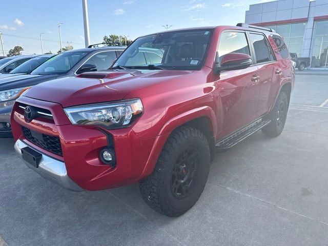 Barcelona Red Metallic 2021 Toyota 4Runner TRD Off-Road Premium 4WD SUV / Crossover Four-Wheel Drive 5-Speed Automatic Overdrive