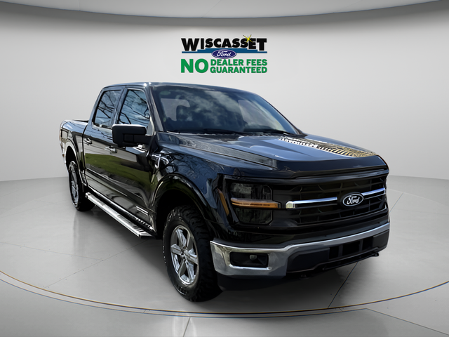 Black Metallic 2024 Ford F-150 XLT SuperCrew 4WD Pickup Truck Four-Wheel Drive Automatic