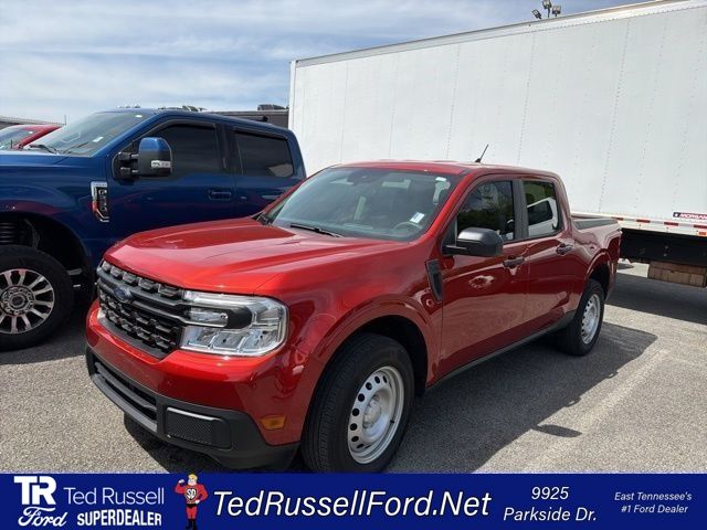 Chili Pepper Red 2024 Ford Maverick XL SuperCrew FWD Pickup Truck Front-Wheel Drive Continuously Variable Transmission