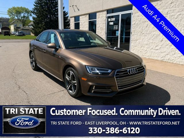 Brown Metallic 2017 Audi A4 2.0T quattro Premium Plus AWD Sedan All-Wheel Drive 7-Speed Automatic