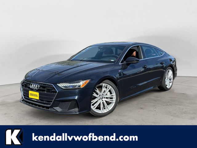 Blue Metallic 2019 Audi A7 Sedan All-Wheel Drive 7-Speed Automatic