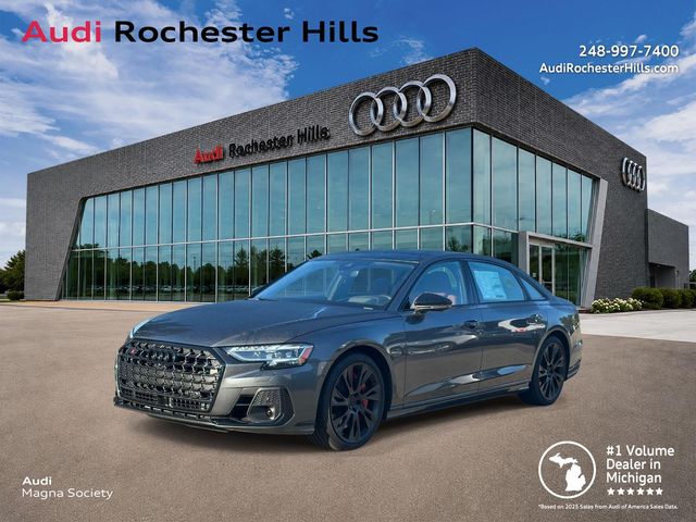 Daytona Gray Pearl Effect 2026 Audi S8 Sedan All-Wheel Drive 8-Speed Automatic