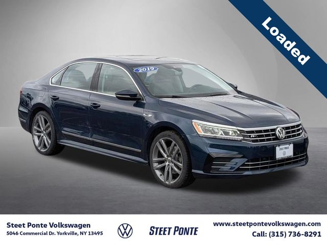 Tourmaline Blue Metallic 2019 Volkswagen Passat 2.0T SE R-Line FWD Sedan Front-Wheel Drive 6-Speed Automatic