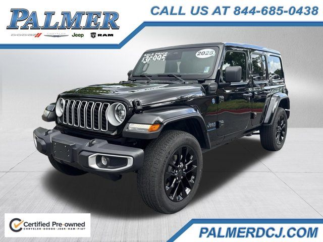 Black Clearcoat 2025 Jeep Wrangler 4xe SUV / Crossover Four-Wheel Drive 8-Speed Automatic