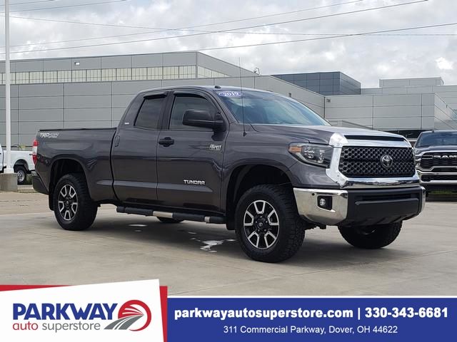 Magnetic Gray Metallic 2019 Toyota Tundra SR5 Double Cab 5.7L 4WD Pickup Truck Four-Wheel Drive 6-Speed Automatic