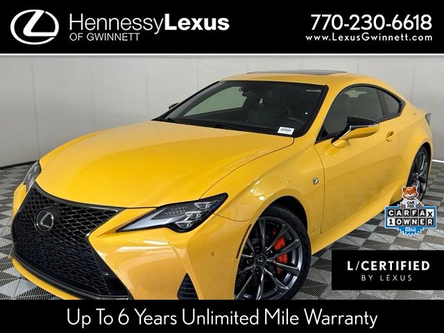 Yellow 2022 Lexus RC Coupe Rear-Wheel Drive Automatic