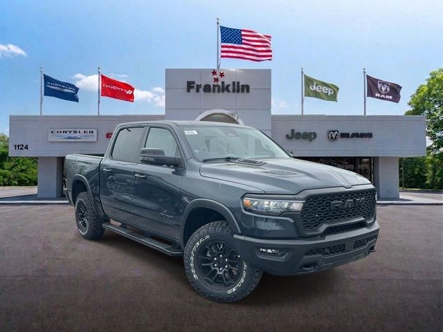 Blue Metallic 2026 RAM 1500 Pickup Truck Four-Wheel Drive 8-Speed Automatic