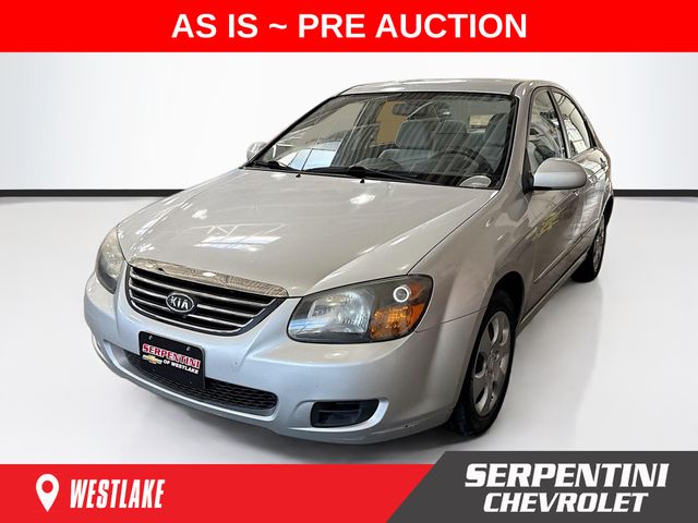 Bright Silver 2009 Kia Spectra LX Sedan Front-Wheel Drive 4-Speed Automatic Overdrive