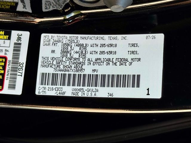 New 2026 Toyota Sequoia SUV