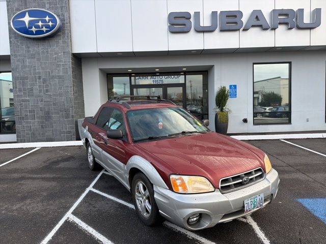 Red 2003 Subaru Baja Sport Pickup Truck All-Wheel Drive 4-Speed Automatic