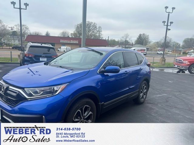 Aegean Blue Metallic 2021 Honda CR-V EX AWD SUV / Crossover All-Wheel Drive Continuously Variable Transmission