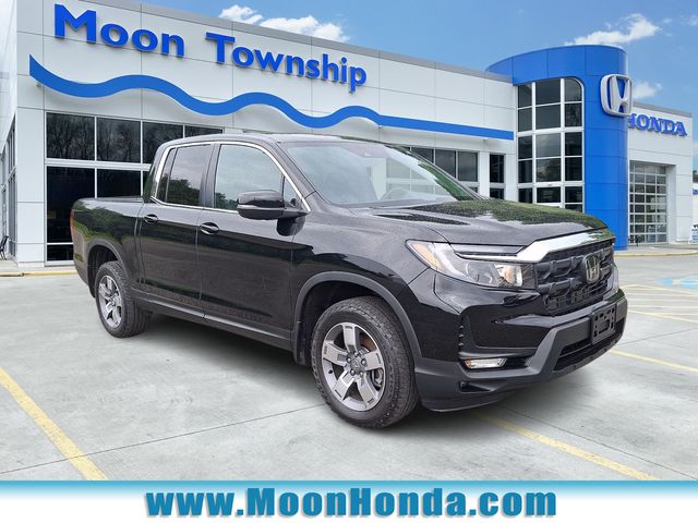 Crystal Black Pearl 2024 Honda Ridgeline Pickup Truck All-Wheel Drive 9-Speed Automatic