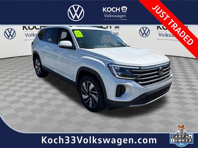 Opal White 2026 Volkswagen Atlas SUV / Crossover All-Wheel Drive 8-Speed Automatic