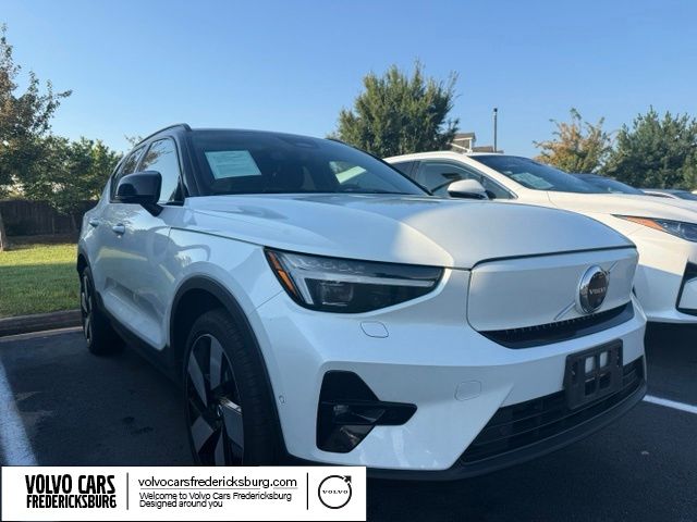 Crystal White Metallic 2023 Volvo XC40 Recharge SUV / Crossover All-Wheel Drive 1-Speed Automatic